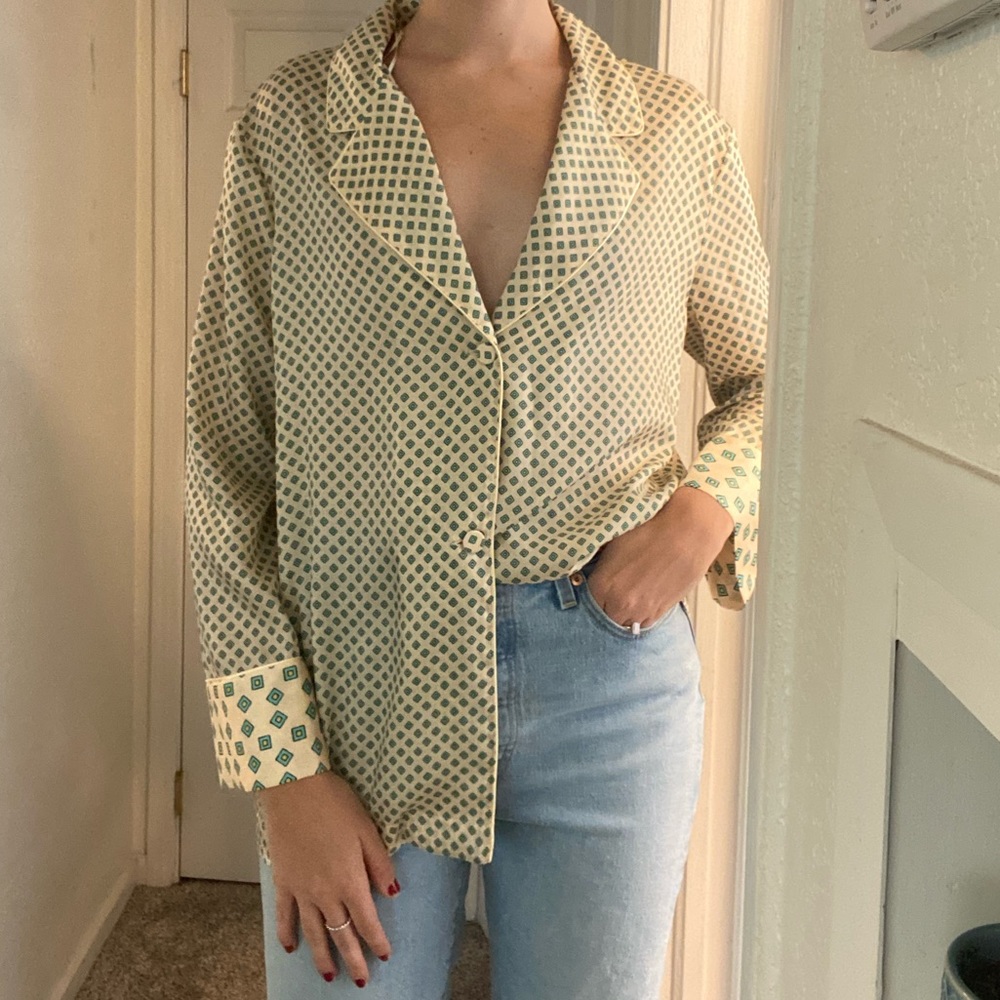 Zara printed pajama top